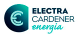 Logo de Electra Cardener, empresa dedicada a la energía, con un diseño moderno que combina tonos azul y verde.