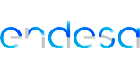 Logo de Endesa, empresa líder en el sector energético en España, que ofrece servicios de electricidad y gas.